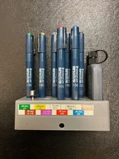 Vintage STAEDTLER marsmatic 700 Technical 7 Pen Set with ink