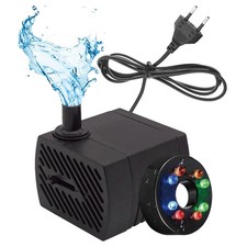Mini Wasserpumpe 280L/H 4W Aquarien Springbrunnenpumpe mit LED