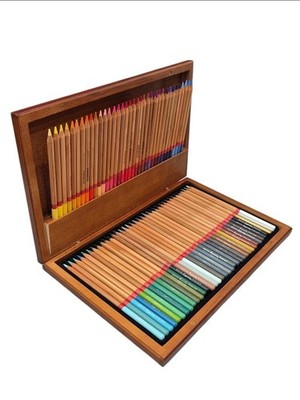 Marco 3100-72 72-Color Colored Pencils in Wooden Box