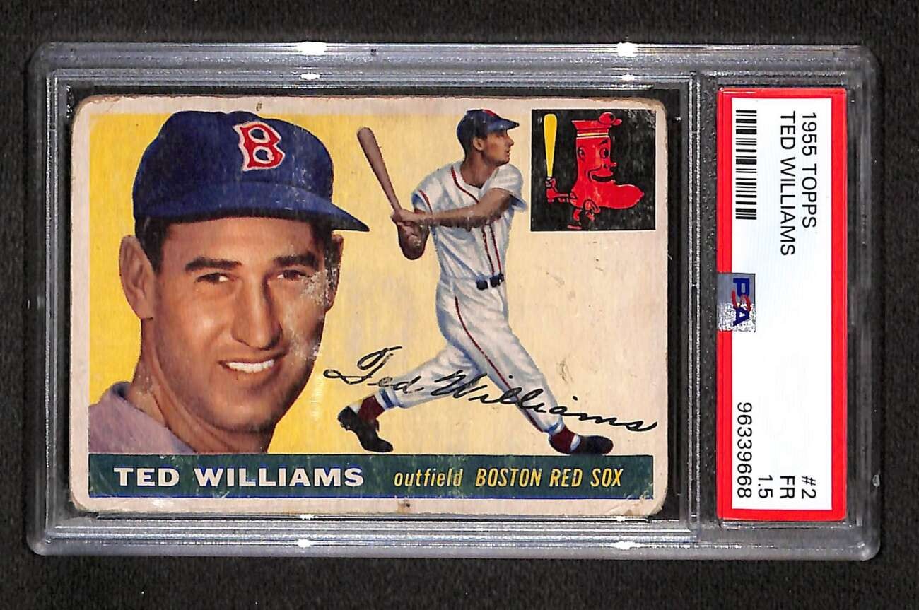 1955 Topps #2 Ted Williams HOF  PSA 1.5 FAIR C105652