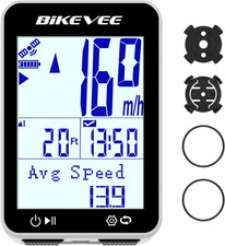 GPS Bike Computer Wireless Bicycle Speedometer Odometer 9 Languages Auto Backlig