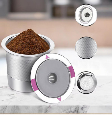 1/2/4-Pcs Stainless Steel Reusable K Cup Coffee Filters for Keurig 1.0