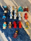 LEGO LOT OF 16 mini figures from genres like ninjago Star Wars and more