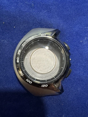 Vintage Seiko Asymmetrical Chronograph 1995 7T62-0AM0 Giugiaro Design Body. Case