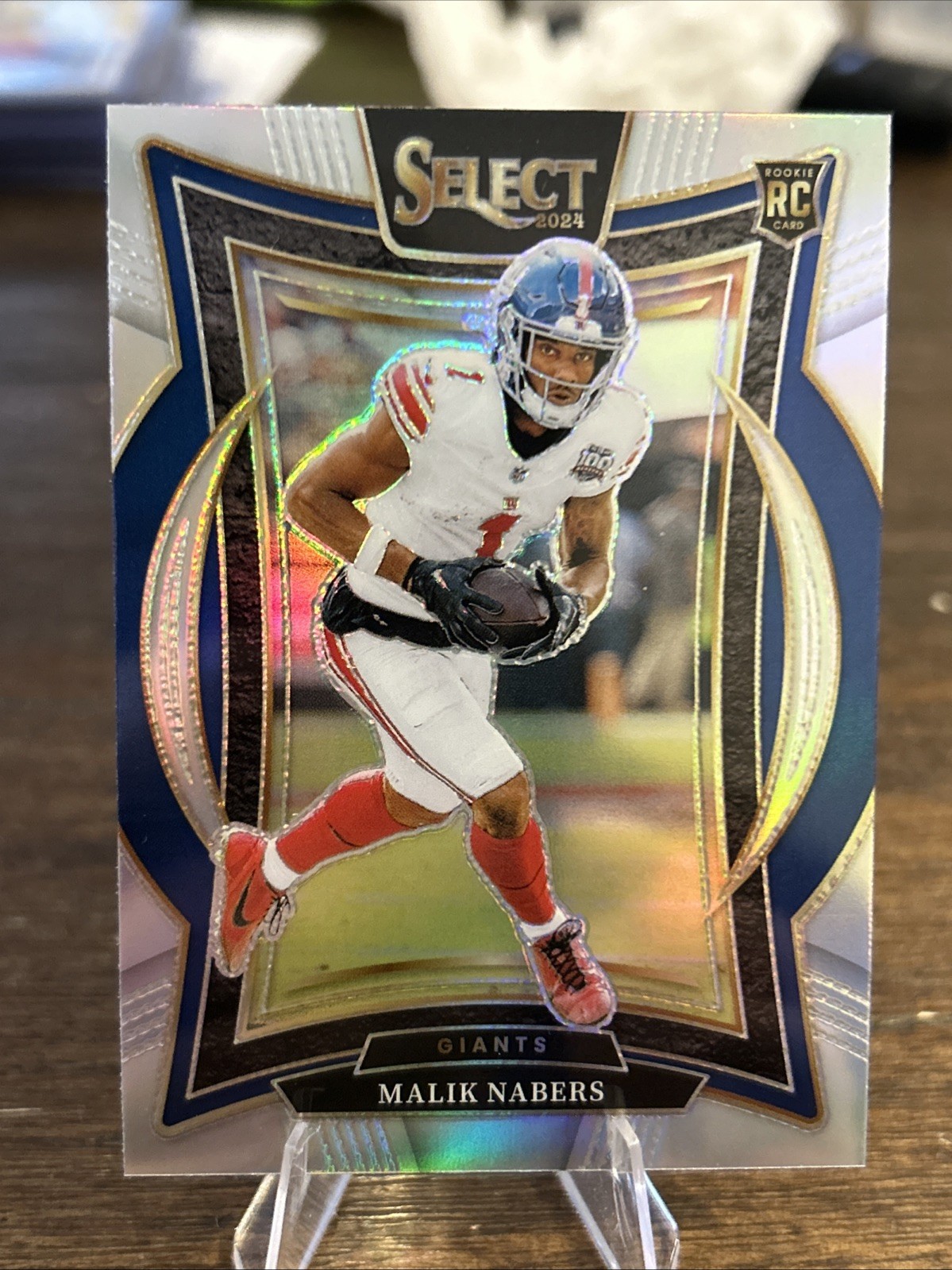 2024 Panini Select - Concourse Malik Nabers #29 Silver Prizm (RC) Rookie NM Card