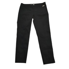 Tory Burch Callie Ankle Pants Black Tailored Trousers Side Zip Career Office - 8