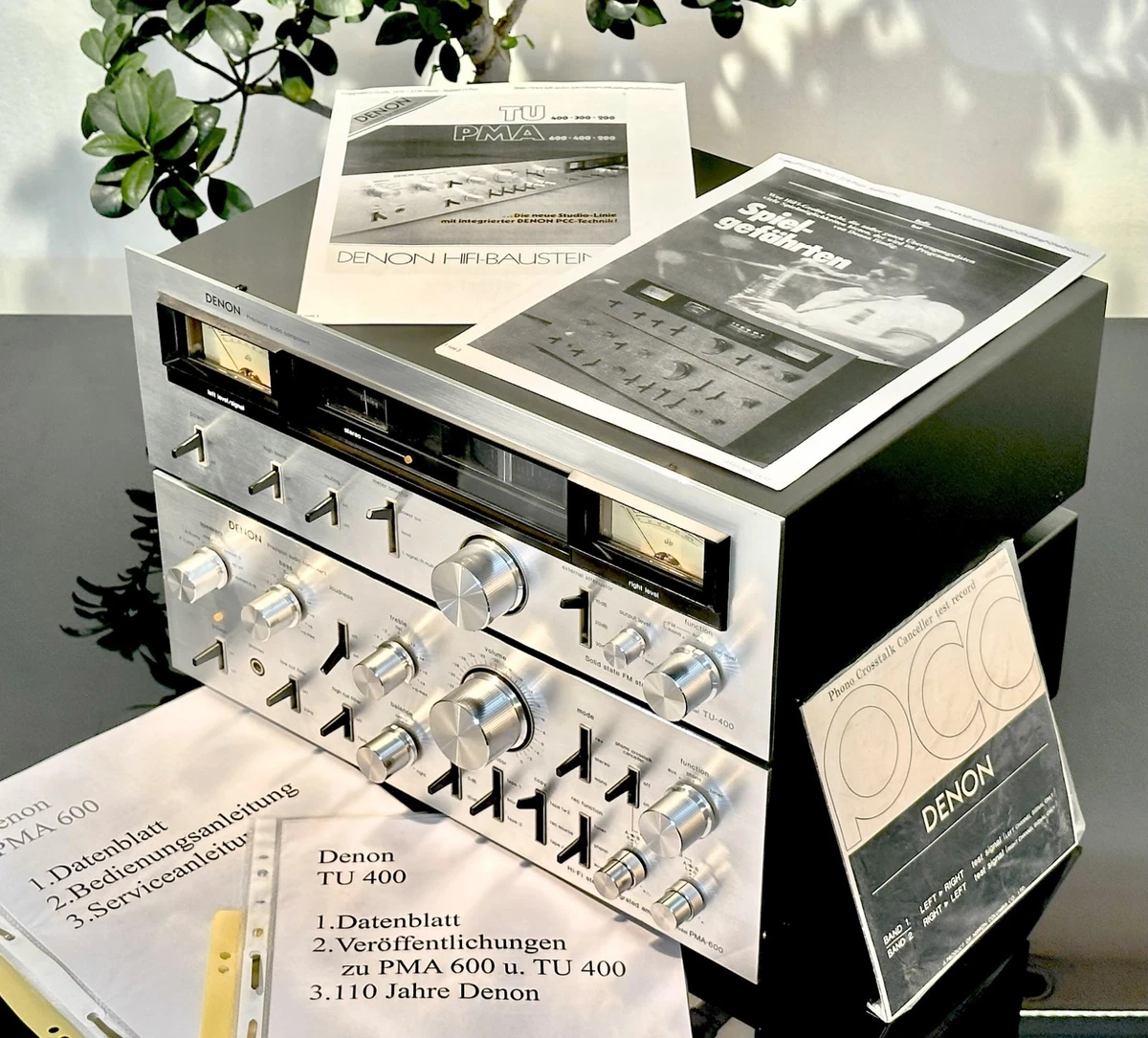 DENON PMA 600 & TU 400,+PCC Phono Test Record, exclusiv Vintage, Traum Kombi😍