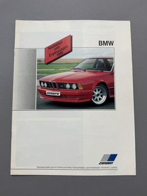 Zender Tuning Prospekt 1989 BMW E24 E30 E23 E21 E34 E32 Spoiler 3er 5er 6er 7er