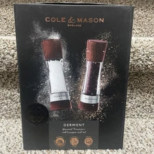 Cole And Mason Derwent Salt And Pepper Mill Set Forest Wood 