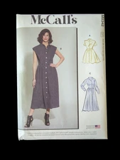 Women's Dress Sewing Pattern Sizes 8–16 Uncut Factory Folded McCall's M8342