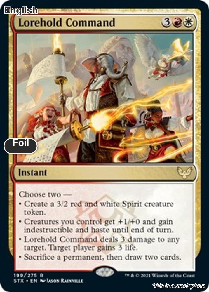 Magic Lorehold Command 199 Rare Strixhaven: School of Mages NM Foil