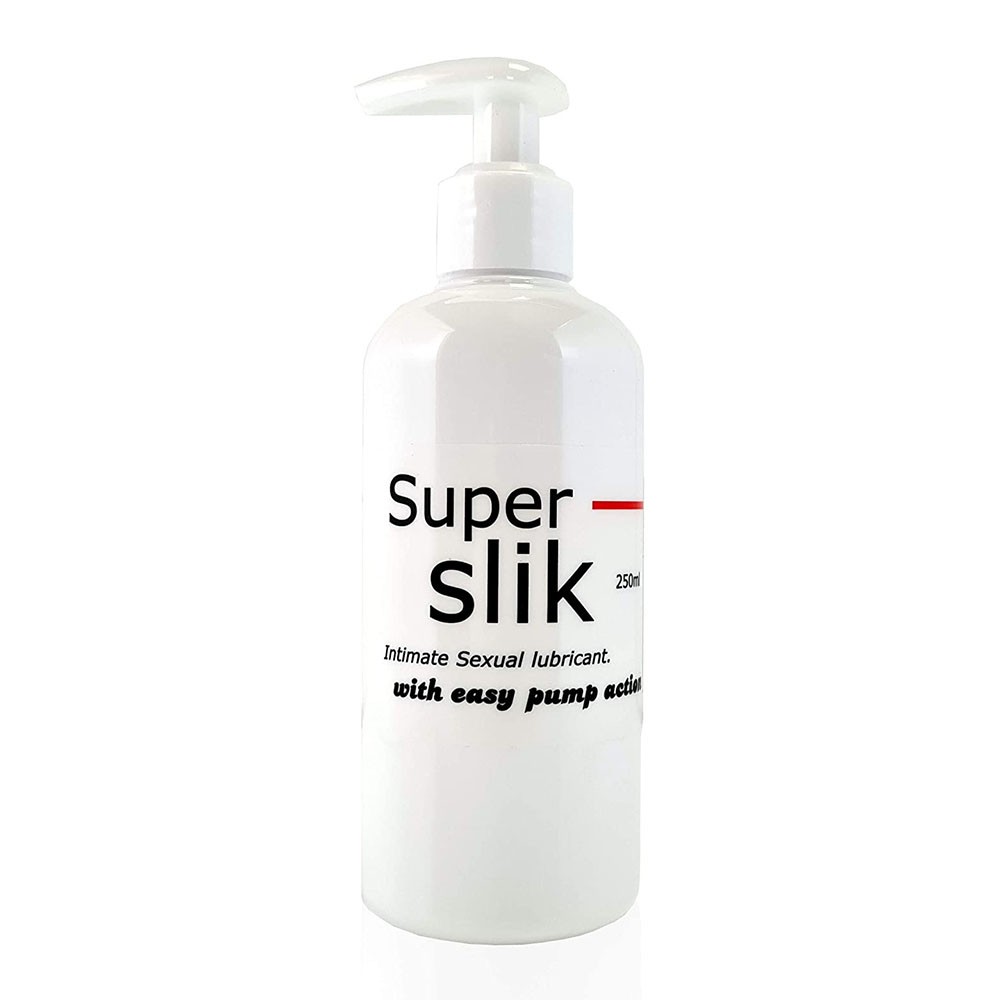 Super Slik Intimate Lubricant Water Based Pump Bottle Lube - 250ml