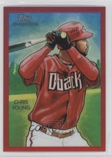 2010 Chrome National Chicle Red Refractor 12/25 Chris Young by Jason Davies 8u9