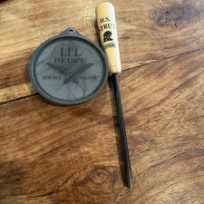 HS Strut LI'L DEUCE Double Glass Turkey Friction Call + Matching Striker HICKORY