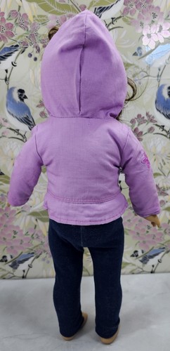 Conjunto de traje divertido helado American Girl Doll - solo chaqueta con capucha púrpura - JULIO 2009 - Imagen 7 de 7