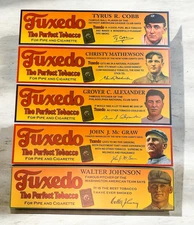 Set of 5 Baseball Player Tuxedo Tobacco Trolly Car Advertisement Ty Cobb Johnson