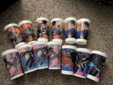 13 Batman Returns McDonald's Collector Cup Cups Lot Set 1992 No Lids Used 