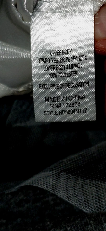 "Lilt" Girls Christmas Special Tutu Dress Sz 14 16 Drk Green W Reindeer On Skirt - Image 3 of 4