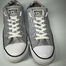 Converse All Star Chuck Taylor Gray Canvas Low Top Sneakers Women's Madison 11