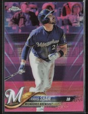 2018 Topps Chrome #105 Travis Shaw Pink Refractor