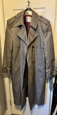 Towne by London Fog Men's Vintage Trench Coat 42 Regular
