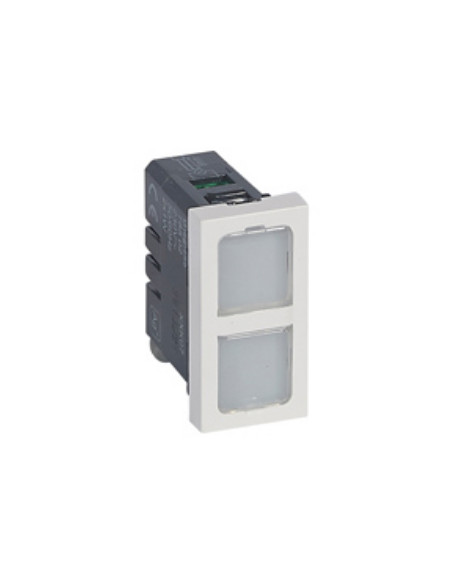 Voyant double antimicrobien 12V 24V 0.2W Mosaic avec 4 étiquettes