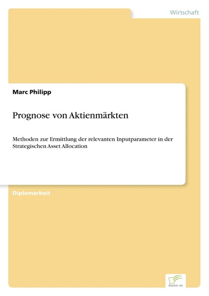Marc Philipp | Prognose Von AktienmäRkten | Taschenbuch | Deutsch (2003) | 88 S.-image