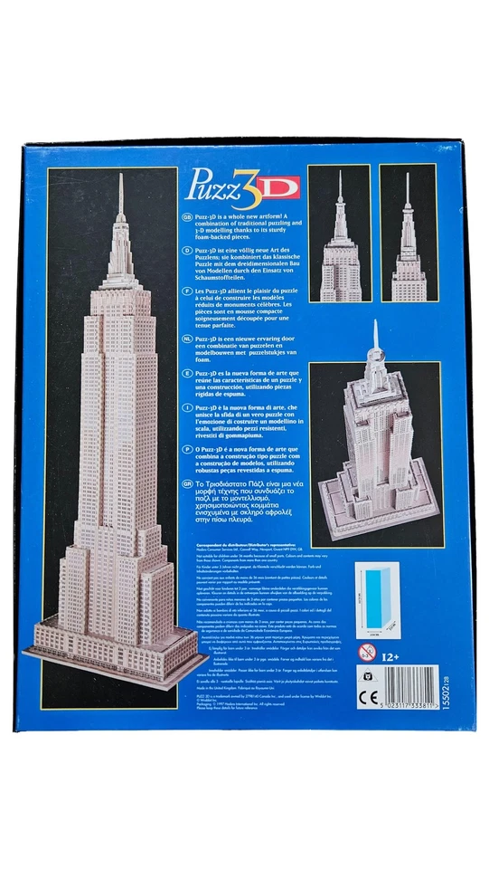 MB Puzz3D Empire State Building puzzle 3D modello kit di montaggio 107 cm - Immagine 2 di 2