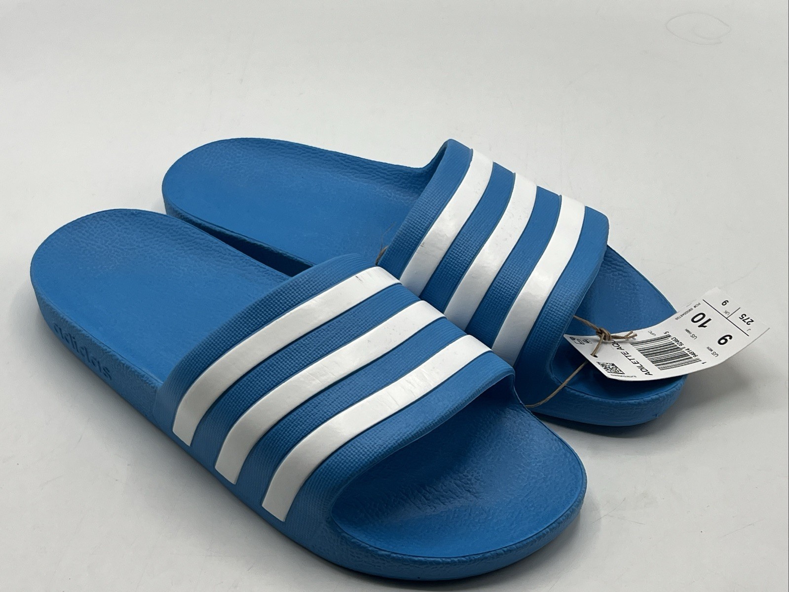 SAOLA Adidas FY8047 Solar Blue Adilette Aqua Slide nuove con etichette uomo taglia 9