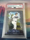 2025 Topps X Bob Ross BOB-11 Shohei Ohtani Bat On Ball Prussian Blue /50 PSA 8
