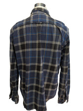 Chemise Homme Eddie Bauer - Taille M - Rayures Noir/blanc - Coton Décontracté