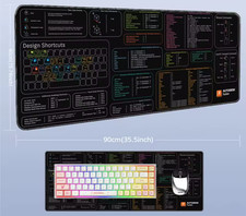 Autodesk Fusion 360 Shortcuts Desk Pad 800x300x4mm