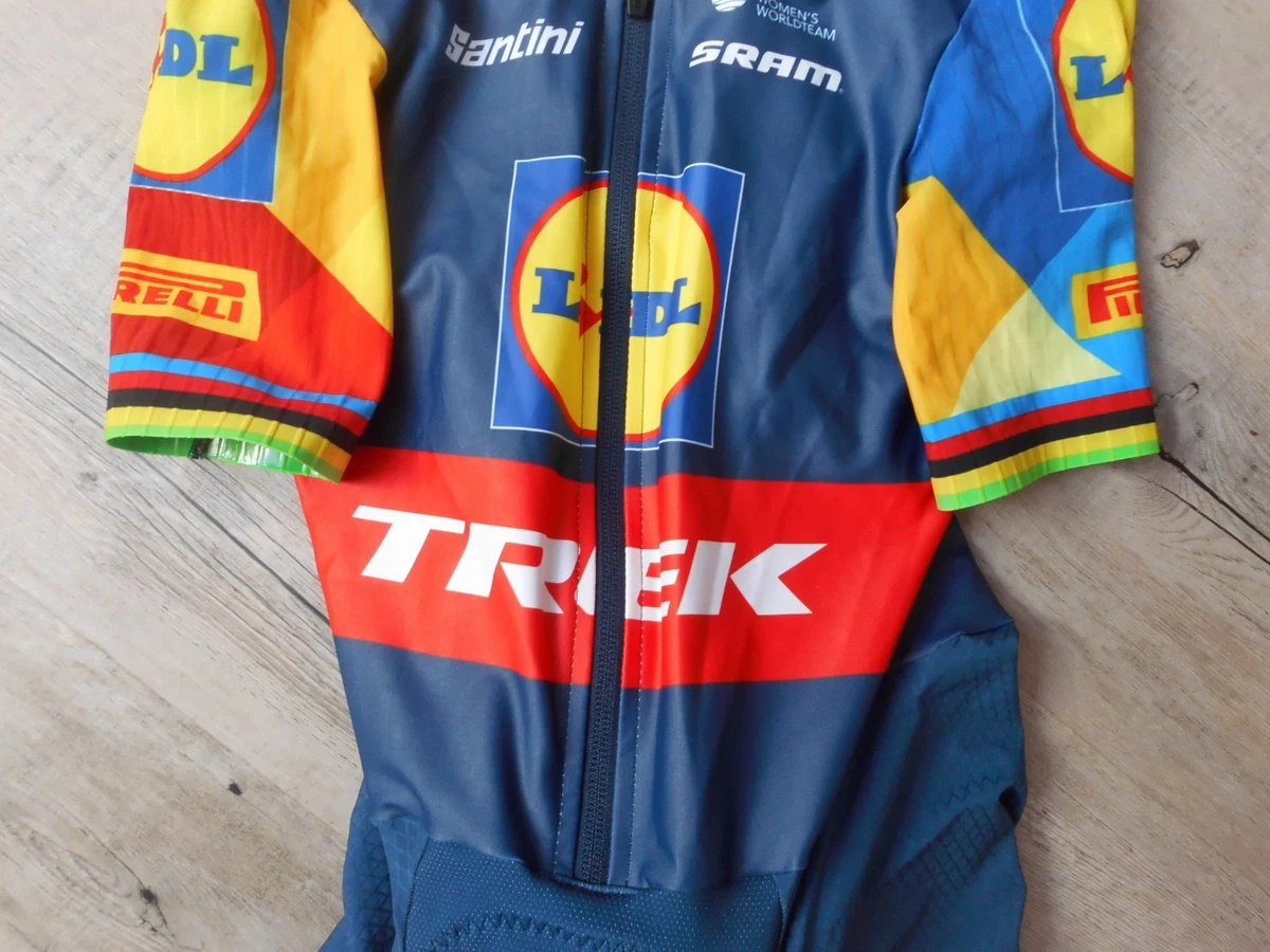 Santini Team Lidl Trek ex World Champion Aero TT Body de una pieza / Skinsuit