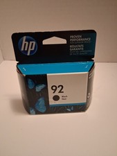 Genuine HP 92 BLACK Ink Cartridge C9362WN New In Box Unopened Exp 10/2019