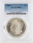 1880-S Morgan Silver Dollar PCGS MS64 S$1 San Francisco Minted No Reserve