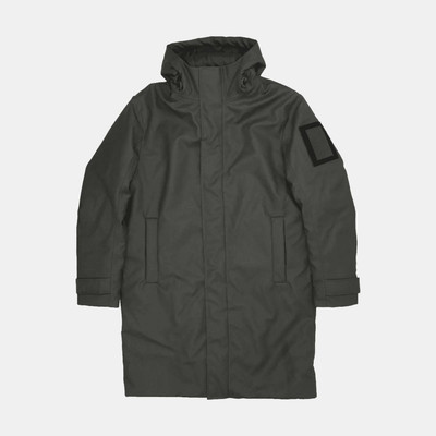 Regen Gletschermantel / Größe S / mittellang / Herren / grün / Polyester