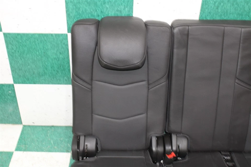 16' ESCALADE Power Folding Black Leather Rear Back Third 3rd Row Seat Assembly Foto 4 de 4