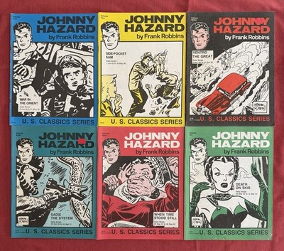 Johnny Hazard Comic Lot Of 8. By Frank Robbins. Volumes 1,2,7,8,9 And 10.