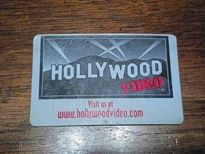 Hollywood Video Membership Card.