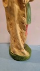 ANTIQUE 11" CHALK CHRISTMAS NATIVITY SHEPHERD PLAYING FLUTE FIGURINE — photo 8