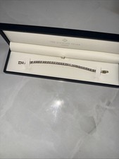 18K Gold Vermeil Diamond Set 1ct Tennis Bracelet 16.5cm
