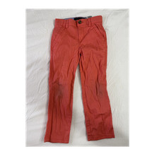 Tommy Hilfiger Boys Chino Pants Coral Cotton Casual School Pockets Classic