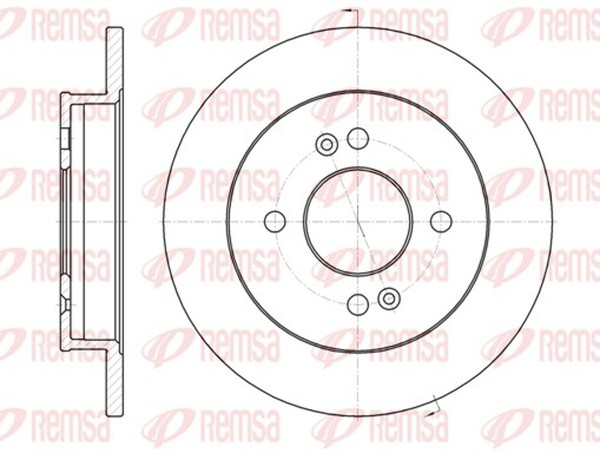 2X Remsa Bremsscheibe 6991.00 FüR PA Hyundai KIA PBT PB 234Mm I10 1 I20 Crdi SA-image