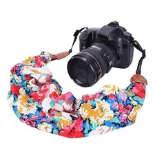 Lifemate DSLR Floral  Rayon Universal Crossbody Shoulder Neck Scarf Camera Strap