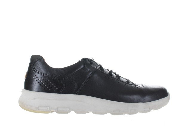 plain black walking shoes