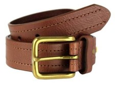 NEW LEVI'S MEN'S STYLISH CLASSIC PREMIUM GENUINE LEATHER BELT BROWN 11LV3253