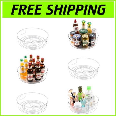 Durable 6-Pack Lazy Susan 11.5'' Turntable with Safety Edge - Perfect for Kitchen