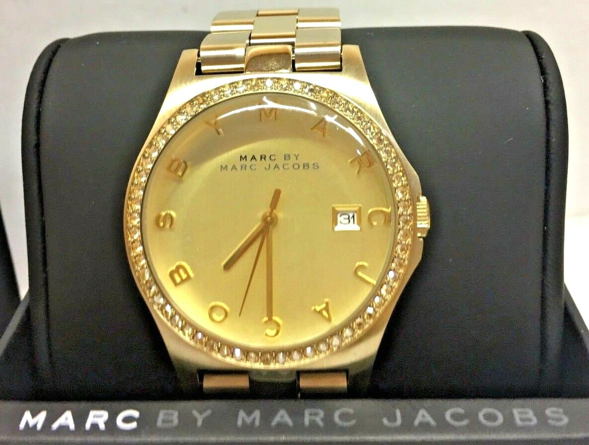 Marc By Marc Jacobs Henry Gold SS MBM3361 $225.00 Watch | eBay Marc By Marc Jacobs Henry Gold SS MBM3361 $225.00 Watch | eBay