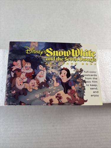 Vintage Disney Snow White Postcard Book - Unused 30 Cards W/Movie Scenes 1994