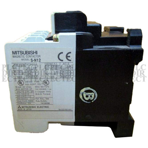 NEW Mitsubishi S-N12 Contactor 220VAC - Picture 4 of 4